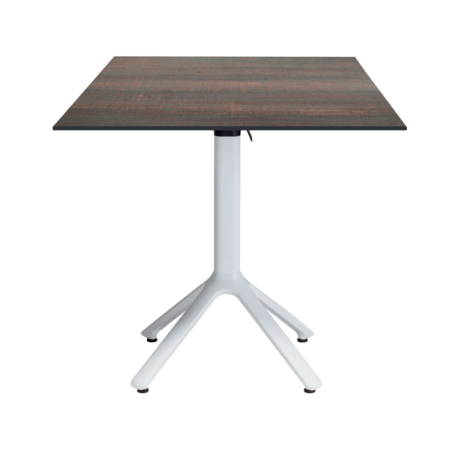 table terrasse pliable nemo blanc 70x70cm hipster bronze RestooTab