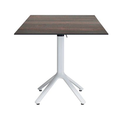 table terrasse pliable nemo blanc 70x70cm hipster bronze RestooTab