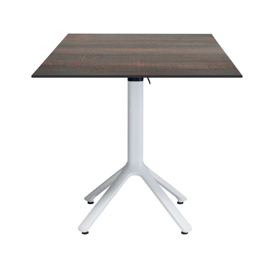 table terrasse pliable nemo blanc 70x70cm hipster bronze RestooTab